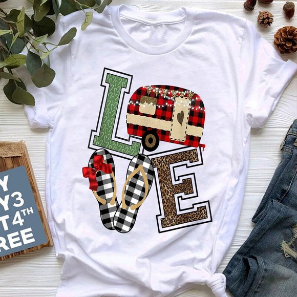Camping Love Christma Vibes Shirt